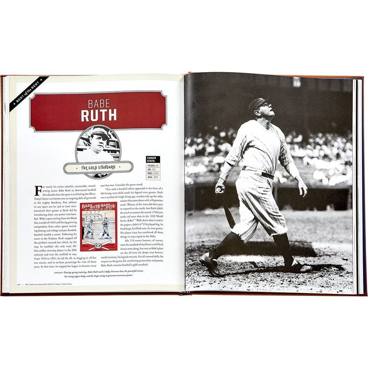 National Baseball Hall of Fame Book Leather Edition - FAO Schwarz