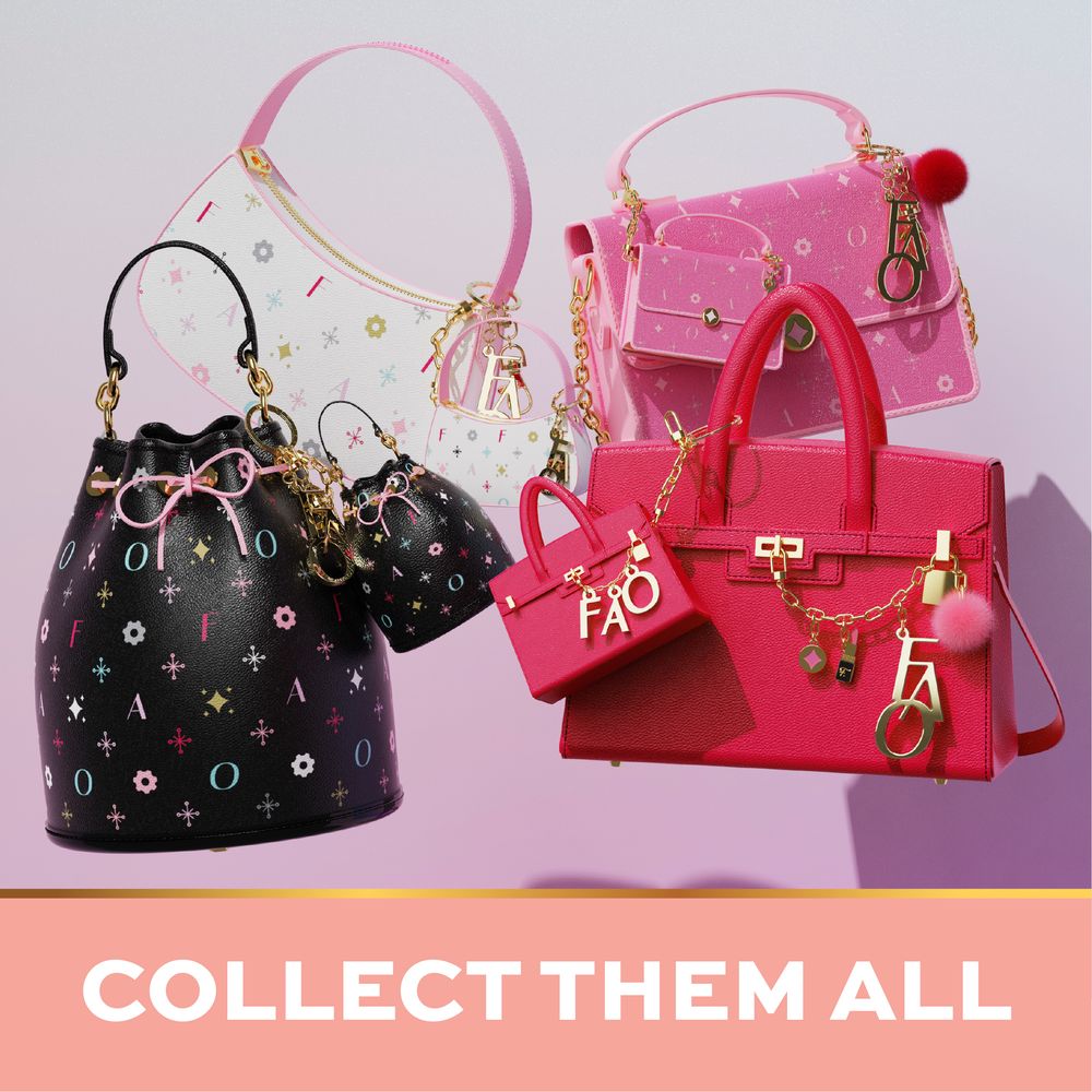 7th Ave. Mini Pouch Bag Charm - FAO Schwarz