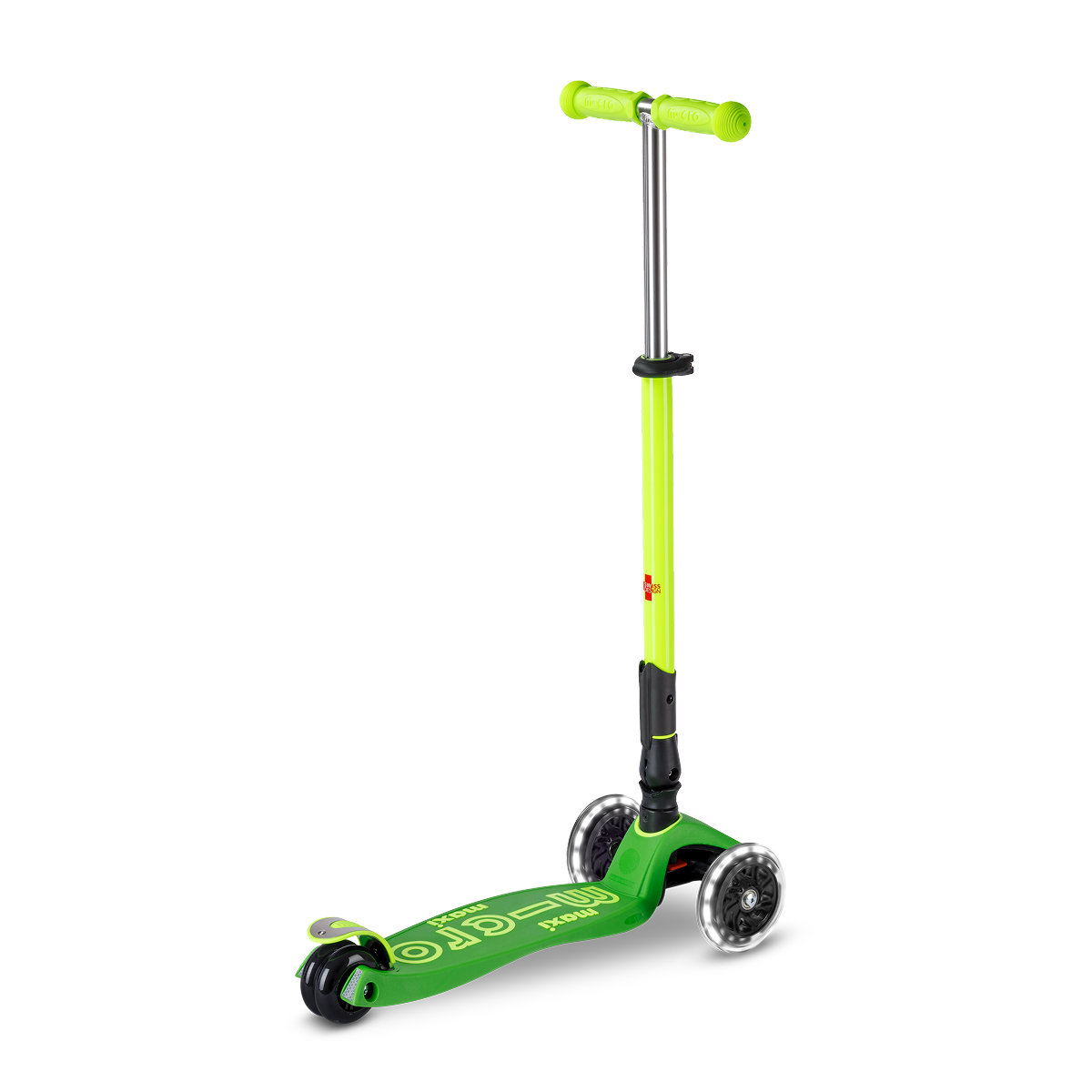 Maxi Deluxe Foldable LED Neon Scooter – Parrot Green - FAO Schwarz