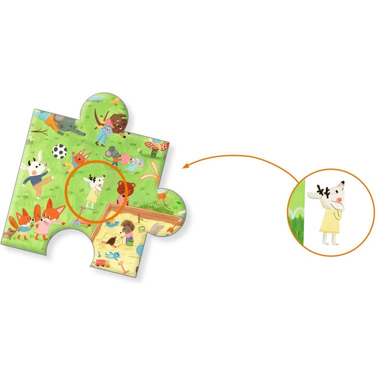 Little Friends’ Garden 35 Piece Observation Puzzle & Poster - FAO Schwarz