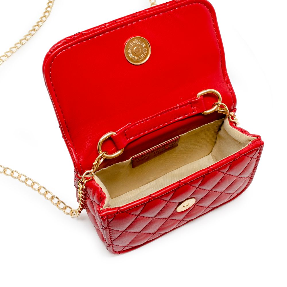 Classic Link Chain Handle Handbag – Red - FAO Schwarz