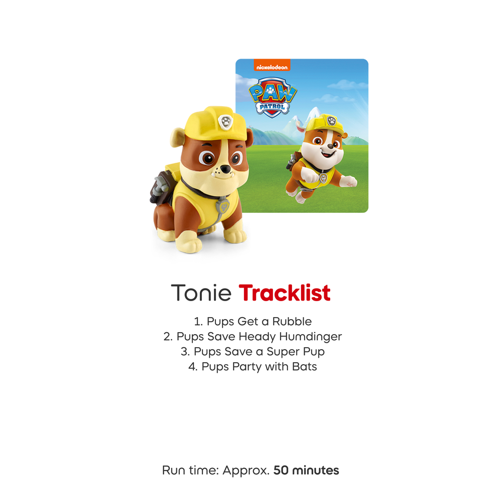 Tonies PAW Patrol Toniebox 2 Bundle with Tonieplay Game, Sleeve and 4 Tonies – Sunset Red - FAO Schwarz
