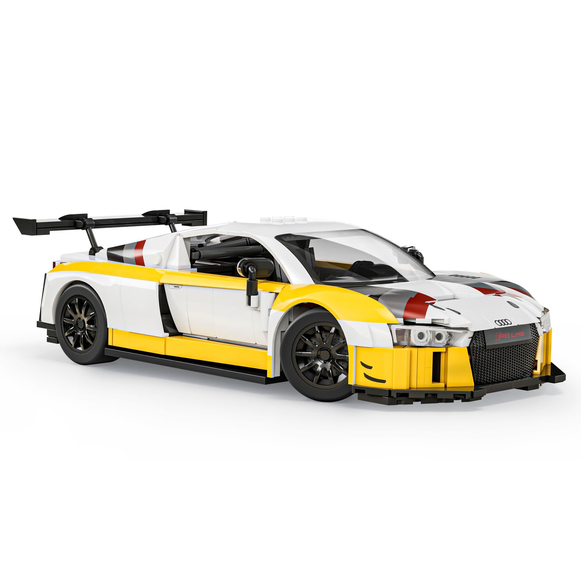 Mattel Brick Shop Hot Wheels ‘15 Audi R8 LMS Building Set - FAO Schwarz