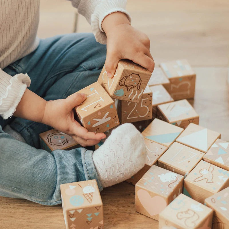Keepsake Etched Baby Blocks - FAO Schwarz