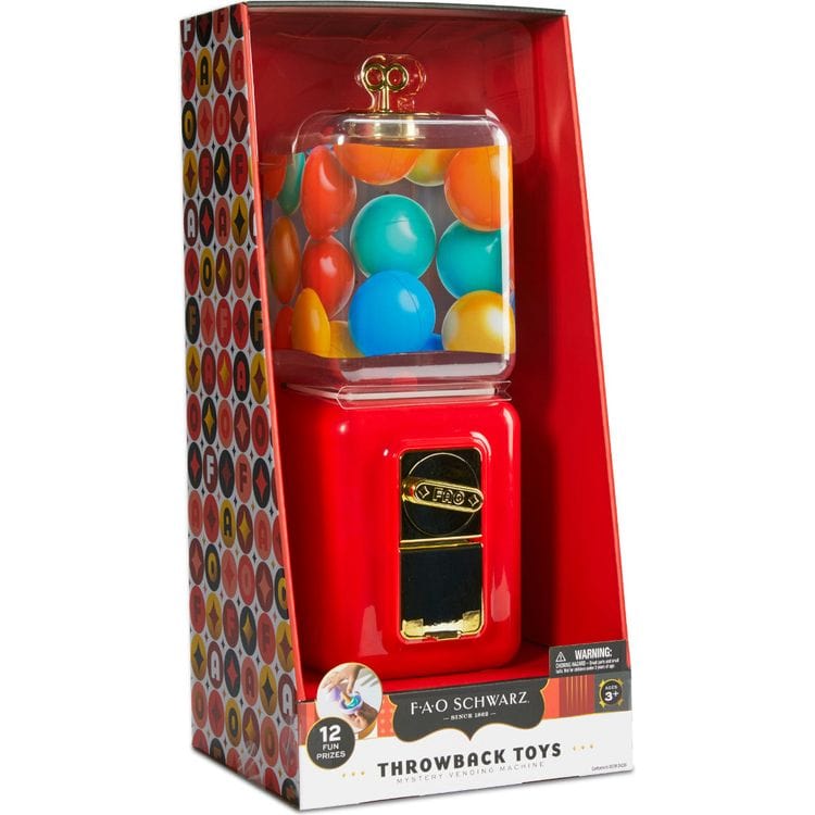 Throwback Toys Mystery Vending Machine – Red - FAO Schwarz