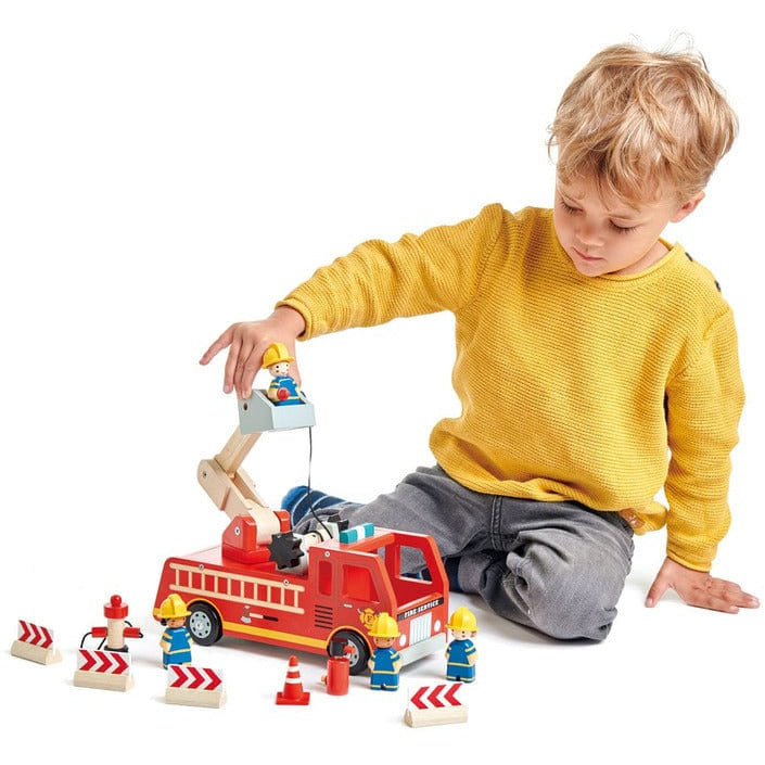 Wooden Toy Fire Engine Truck - FAO Schwarz