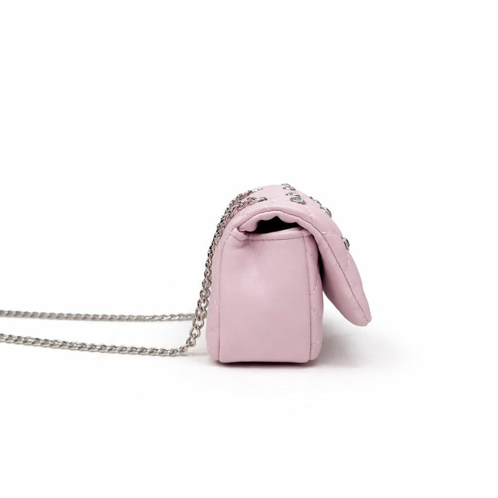 Tiny Crystal Stud Handbag – Pink - FAO Schwarz