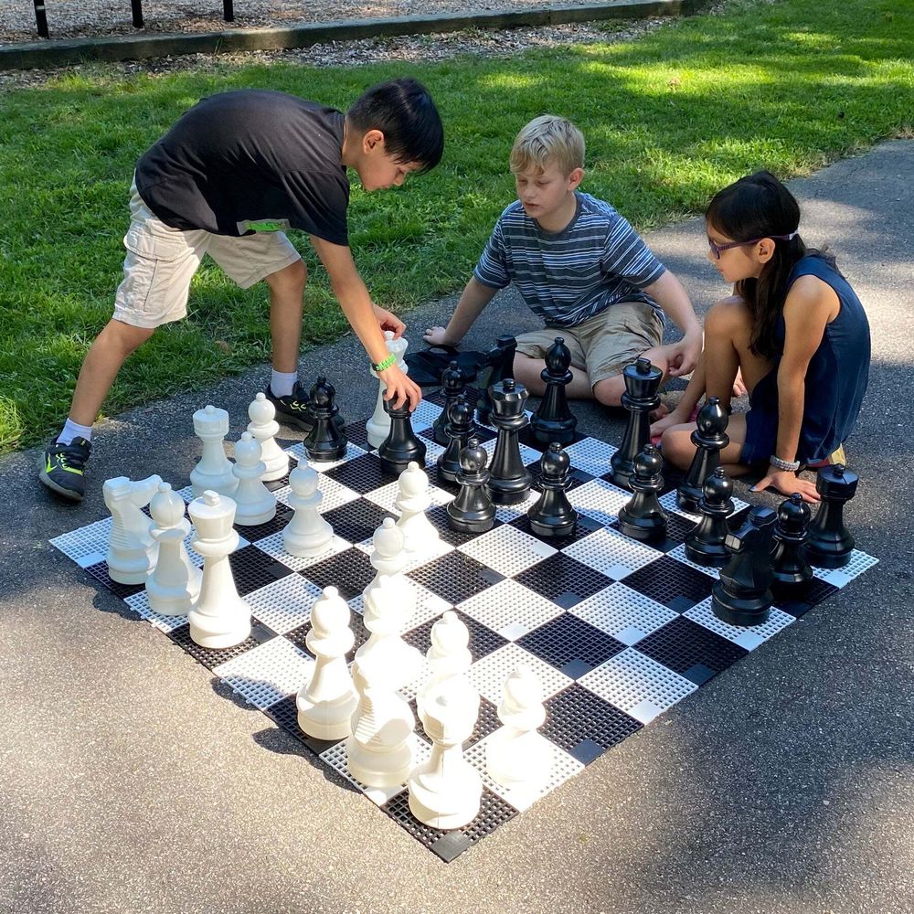 Mini-Giant 48×48-inch Tile Game Board For Use With Mini-Giant Chess or Checker Sets - FAO Schwarz