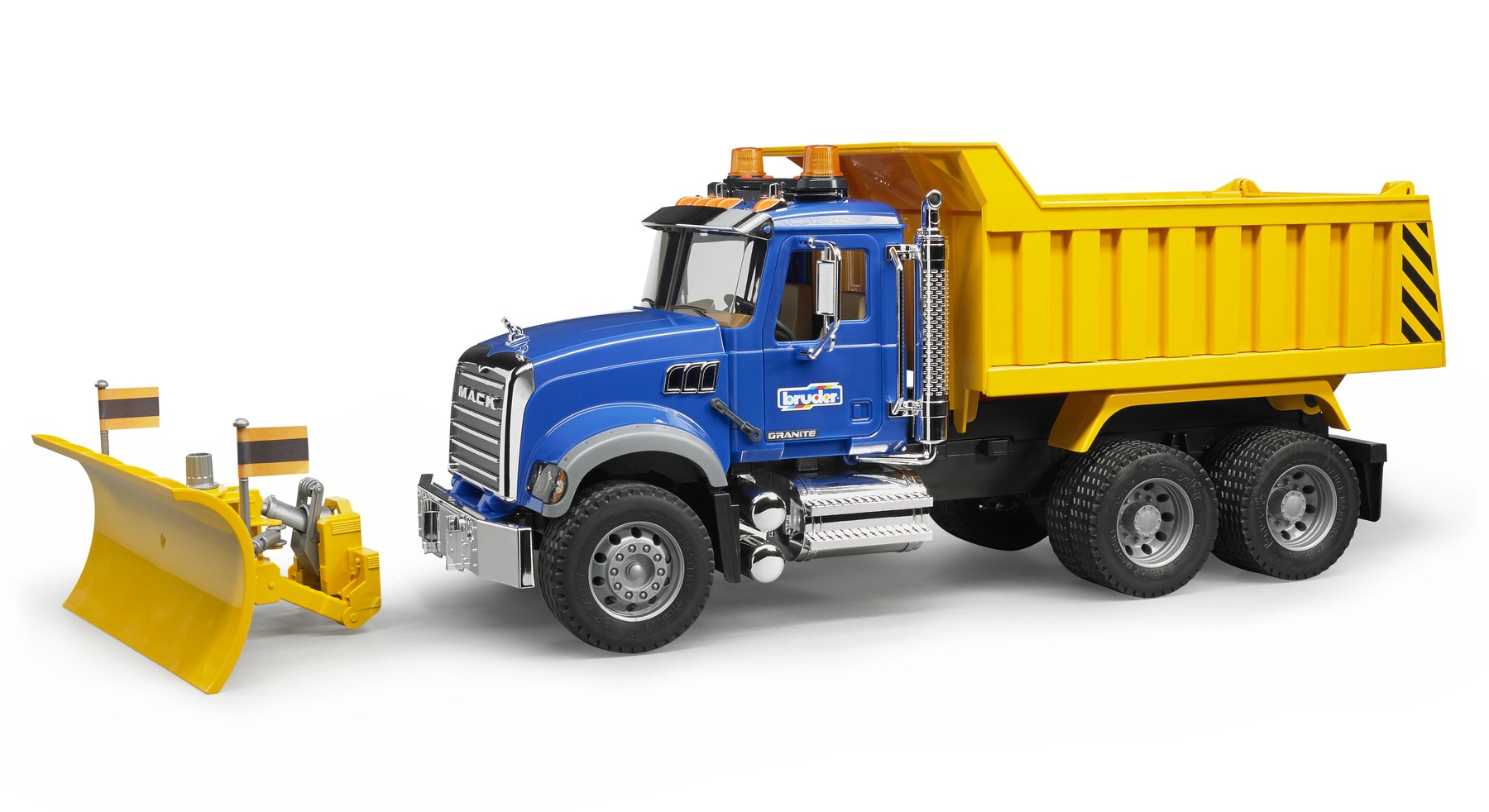 MACK Granite Dump Truck with Snow Plow Blade - FAO Schwarz