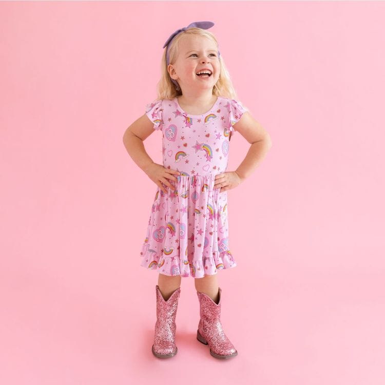 Barbie Star Power – Cap Sleeve Ruffled Twirl Dress - FAO Schwarz