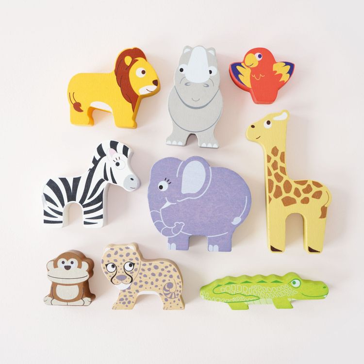 Africa Stacking Animals & Bag – 10 Piece - FAO Schwarz
