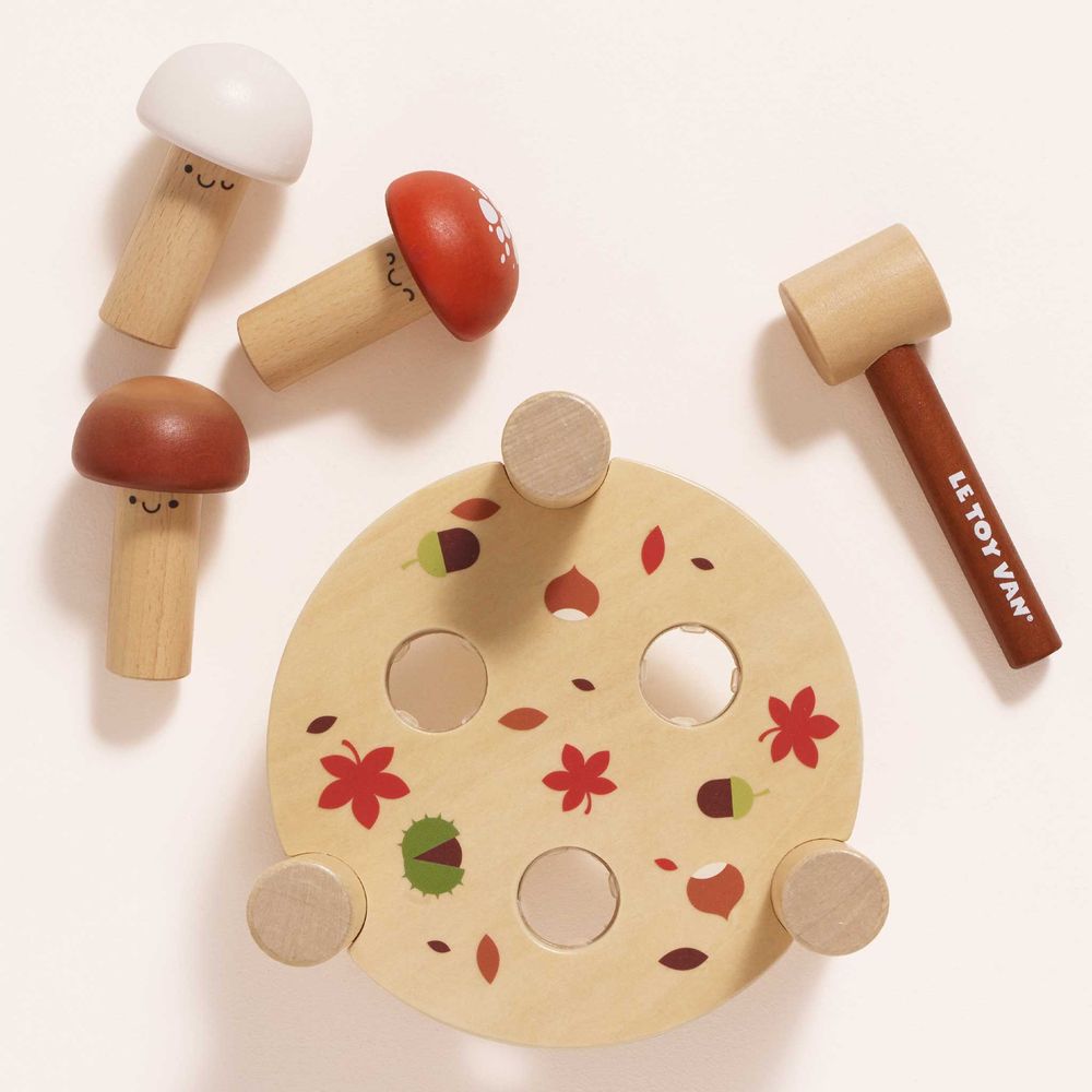 Woodland Mushroom Hammer Game – 5 Pieces - FAO Schwarz