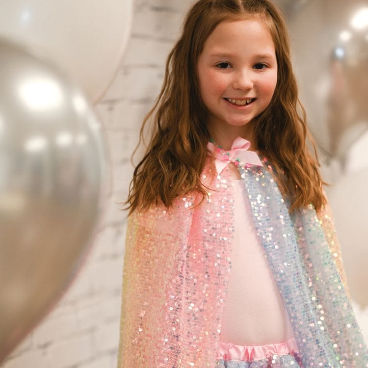 Ombre Sequin Cape – Size 4-6 Years - FAO Schwarz