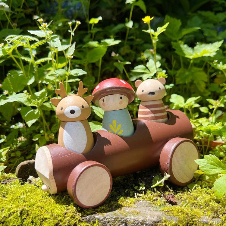 Wooden Timber Taxi Toy - FAO Schwarz