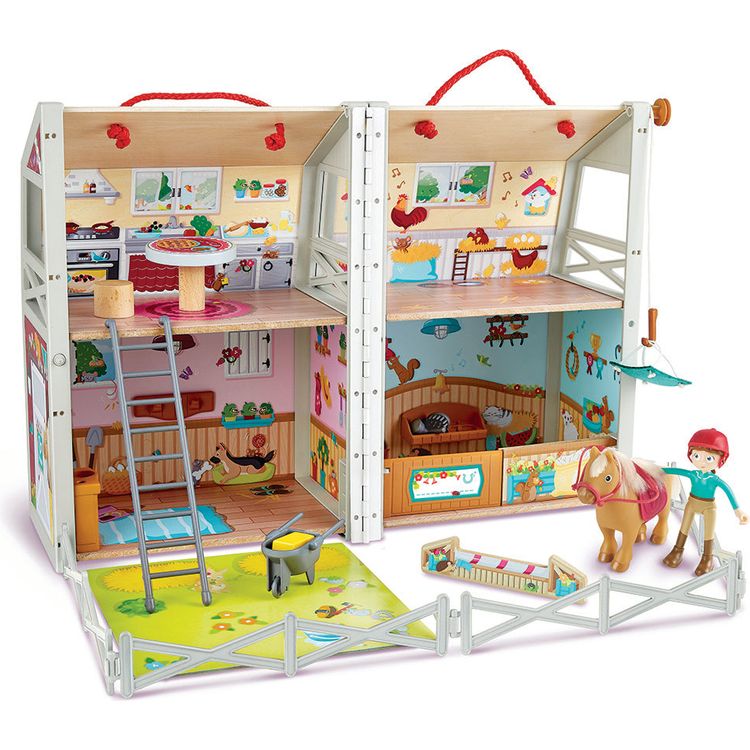 Pony Ranch Barn Stable Club Playset Doll House - FAO Schwarz