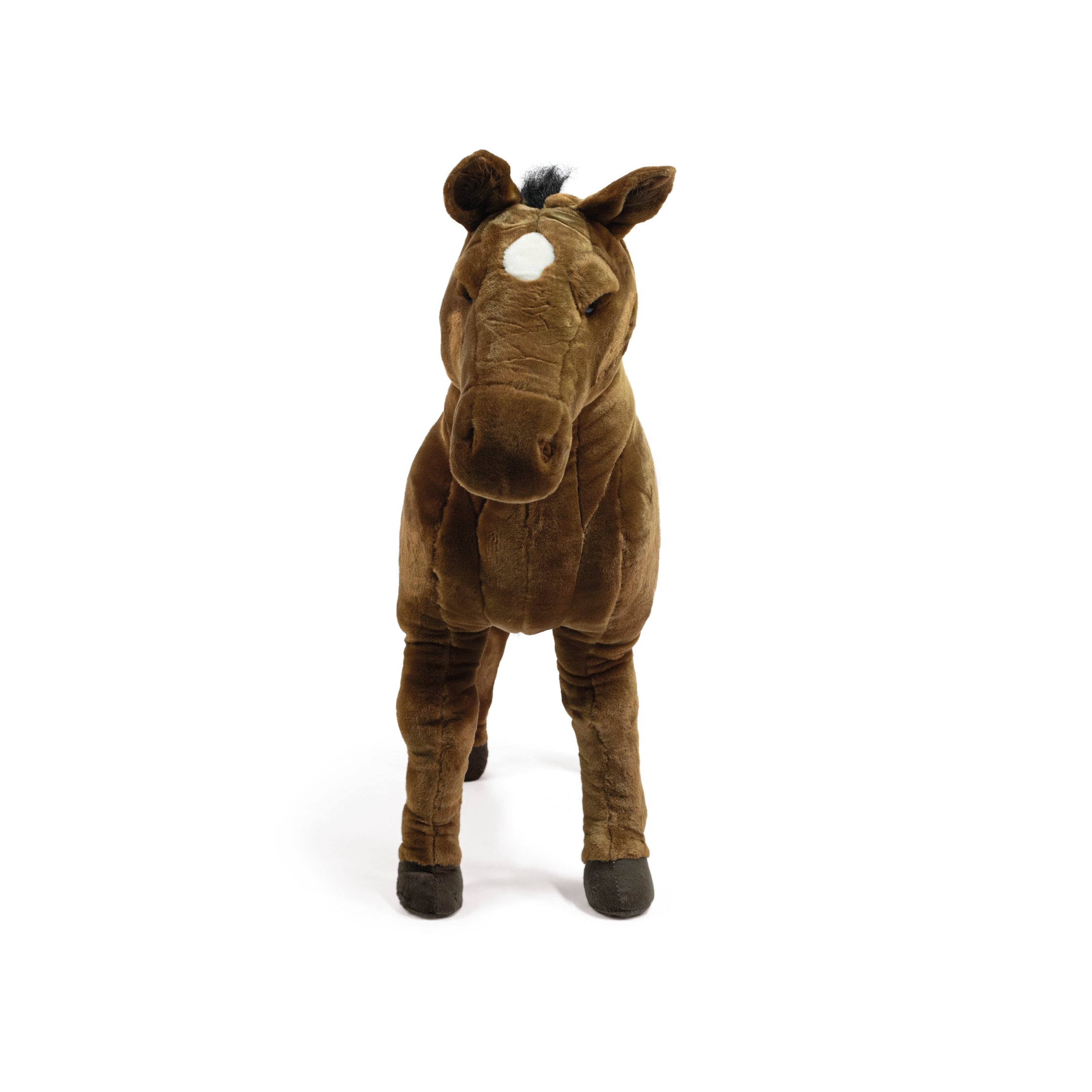 Standing Brown Horse Plush – 31.5″ - FAO Schwarz