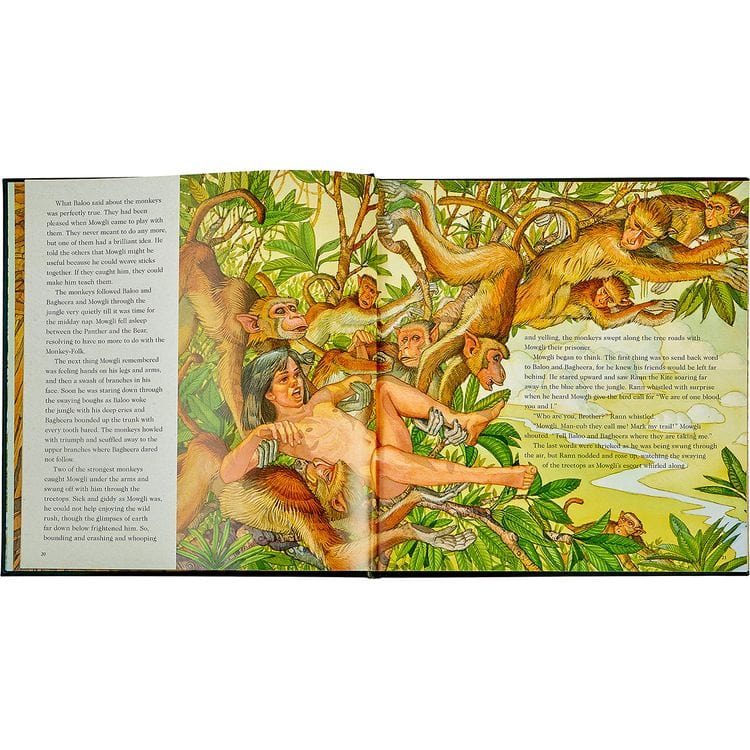 “The Jungle Book” in Green Bonded Leather - FAO Schwarz