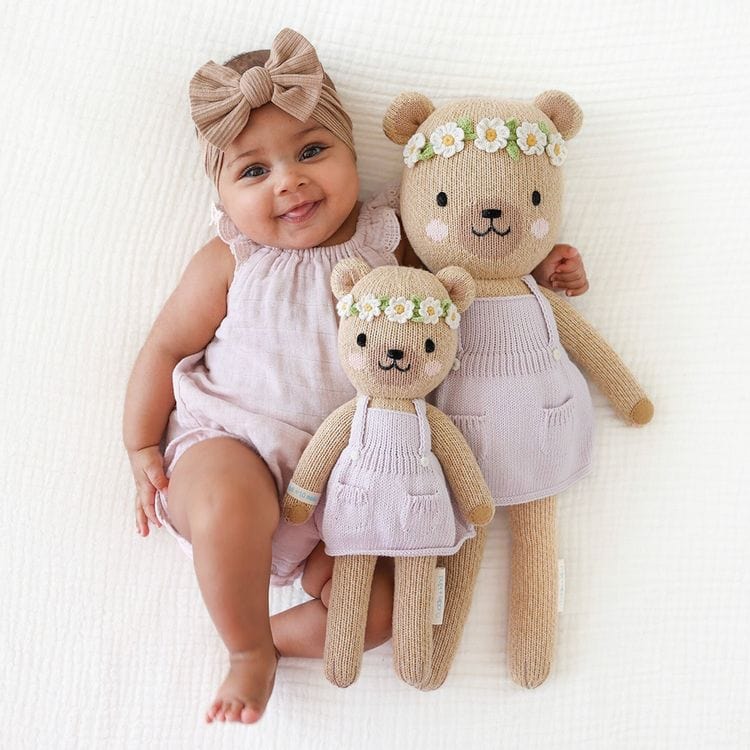 Regular 20″ Olivia the Honey Bear Hand-Knit Doll - FAO Schwarz