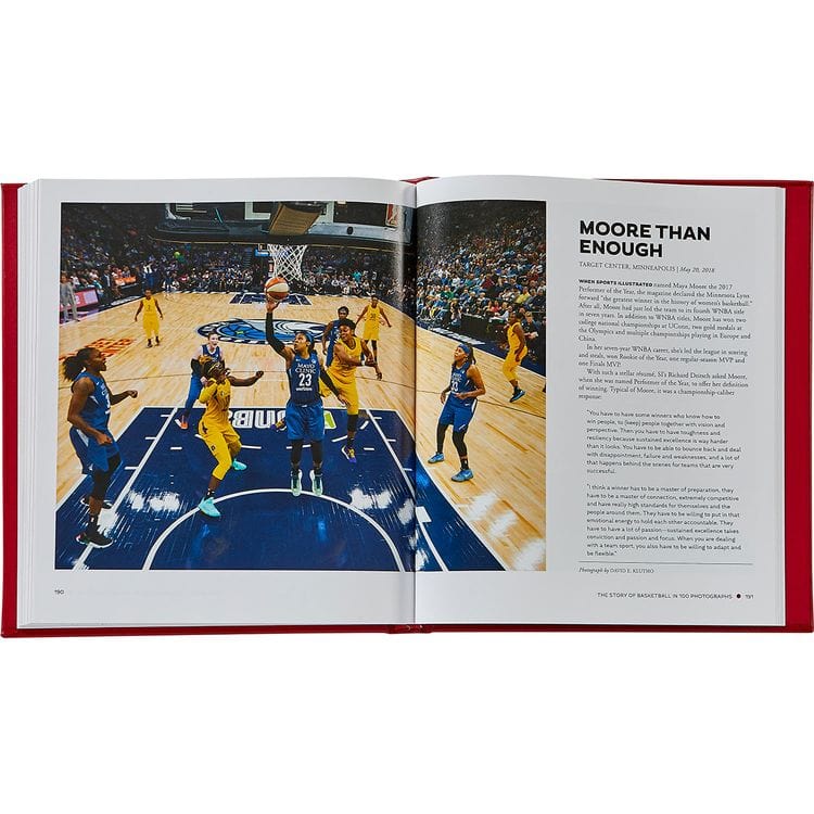 “The Story of Basketball in 100 Photographs” Leather-Bound Book by Sports Illustrated - FAO Schwarz