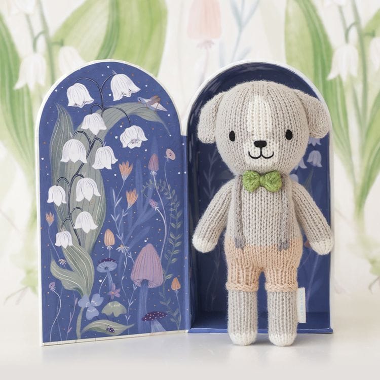 Tiny 6″ Noah the Dog Hand-Knit Doll - FAO Schwarz