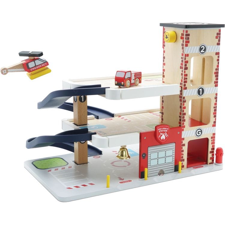 Fire & Rescue Wooden Garage - FAO Schwarz