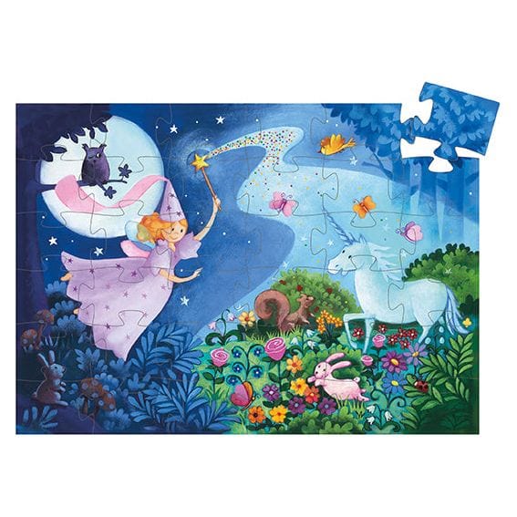 Fairy & Unicorn 36-Piece Jigsaw Puzzle - FAO Schwarz