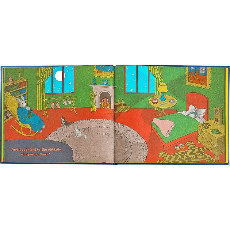 “Goodnight Moon” Book in Blue Bonded Leather - FAO Schwarz