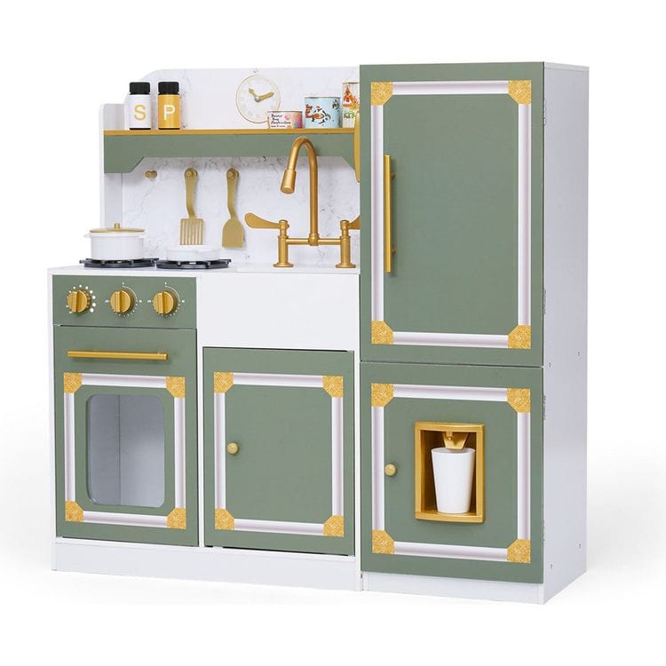 Little Chef Versailles Deluxe Play Kitchen – Olive Green - FAO Schwarz