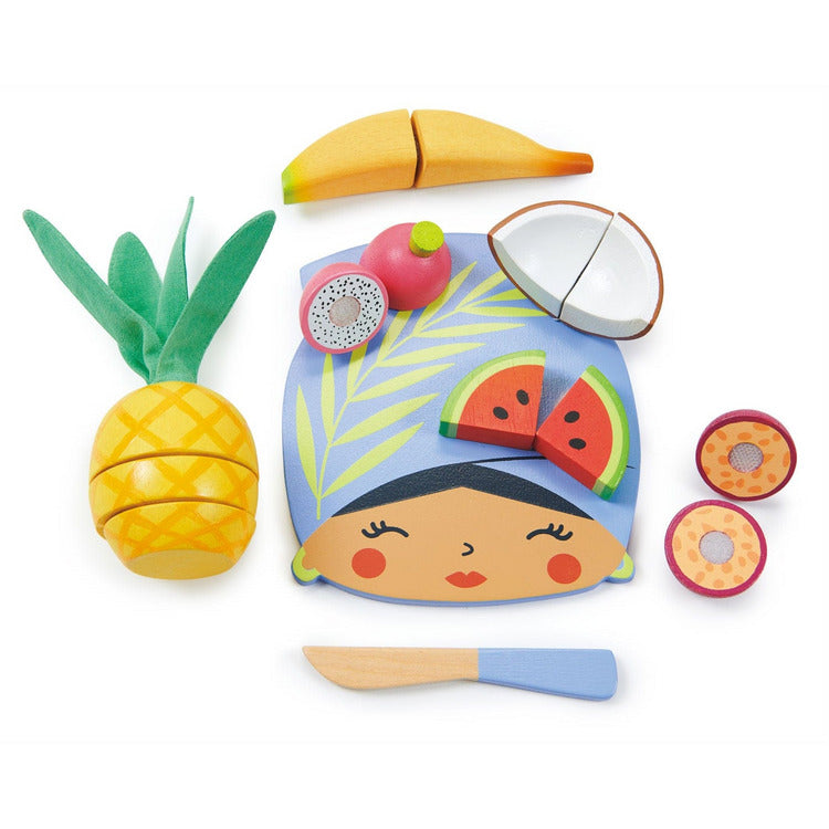 Wooden Tropical Fruit Chopping Board - FAO Schwarz