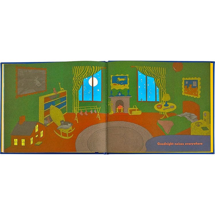 “Goodnight Moon” Book in Blue Bonded Leather - FAO Schwarz