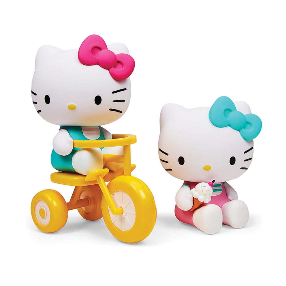 Hello Kitty Tricycle And Ice Cream Theme Vinyl Figures - FAO Schwarz