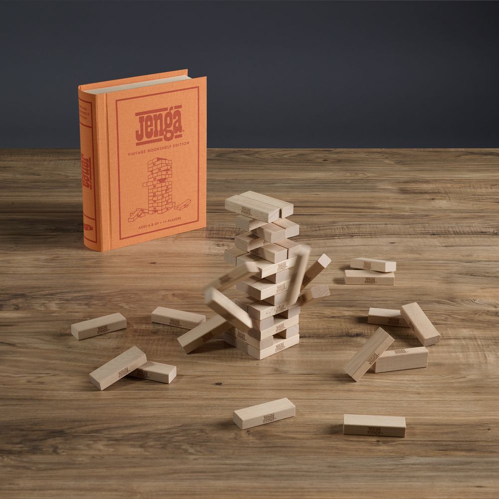 Jenga Vintage Bookshelf Edition - FAO Schwarz