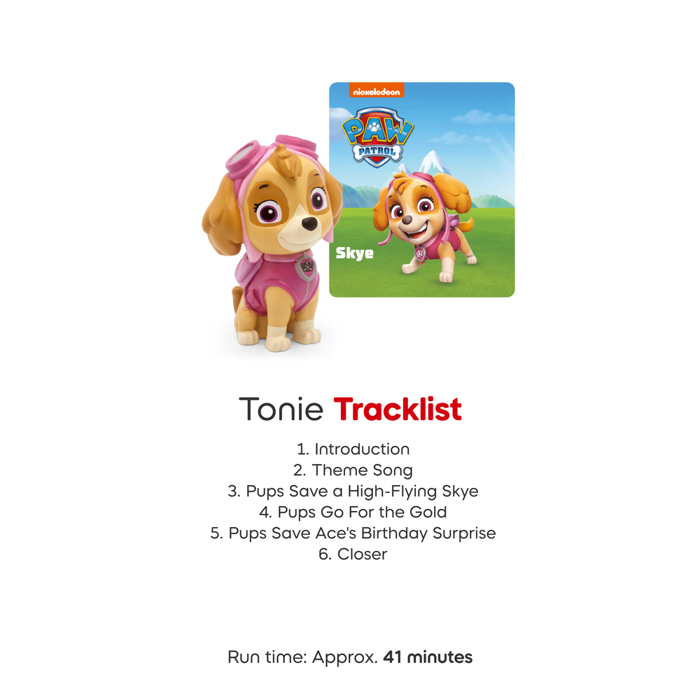 Tonies PAW Patrol Toniebox 2 Bundle with Tonieplay Game, Sleeve and 4 Tonies – Sunset Red - FAO Schwarz