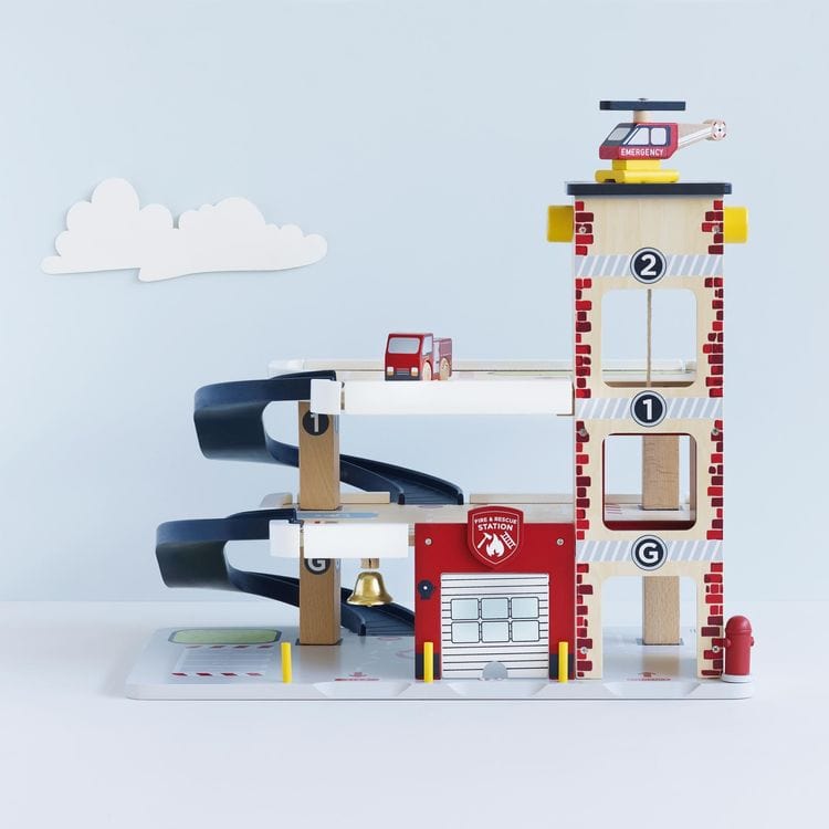 Fire & Rescue Wooden Garage - FAO Schwarz