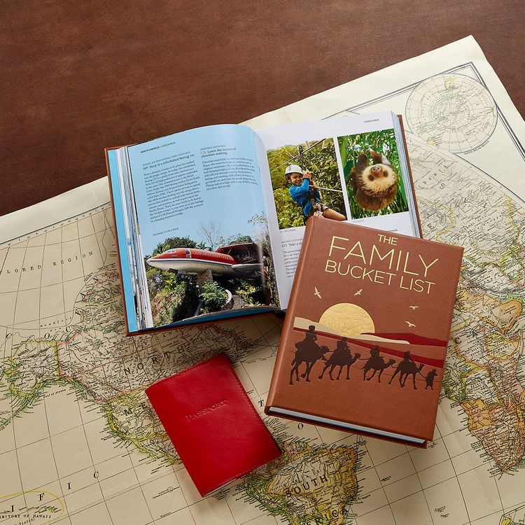 The Family Bucket List Book Leather Edition - FAO Schwarz