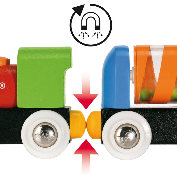 My First Railway Beginner Pack Wooden Toy Train Set - FAO Schwarz