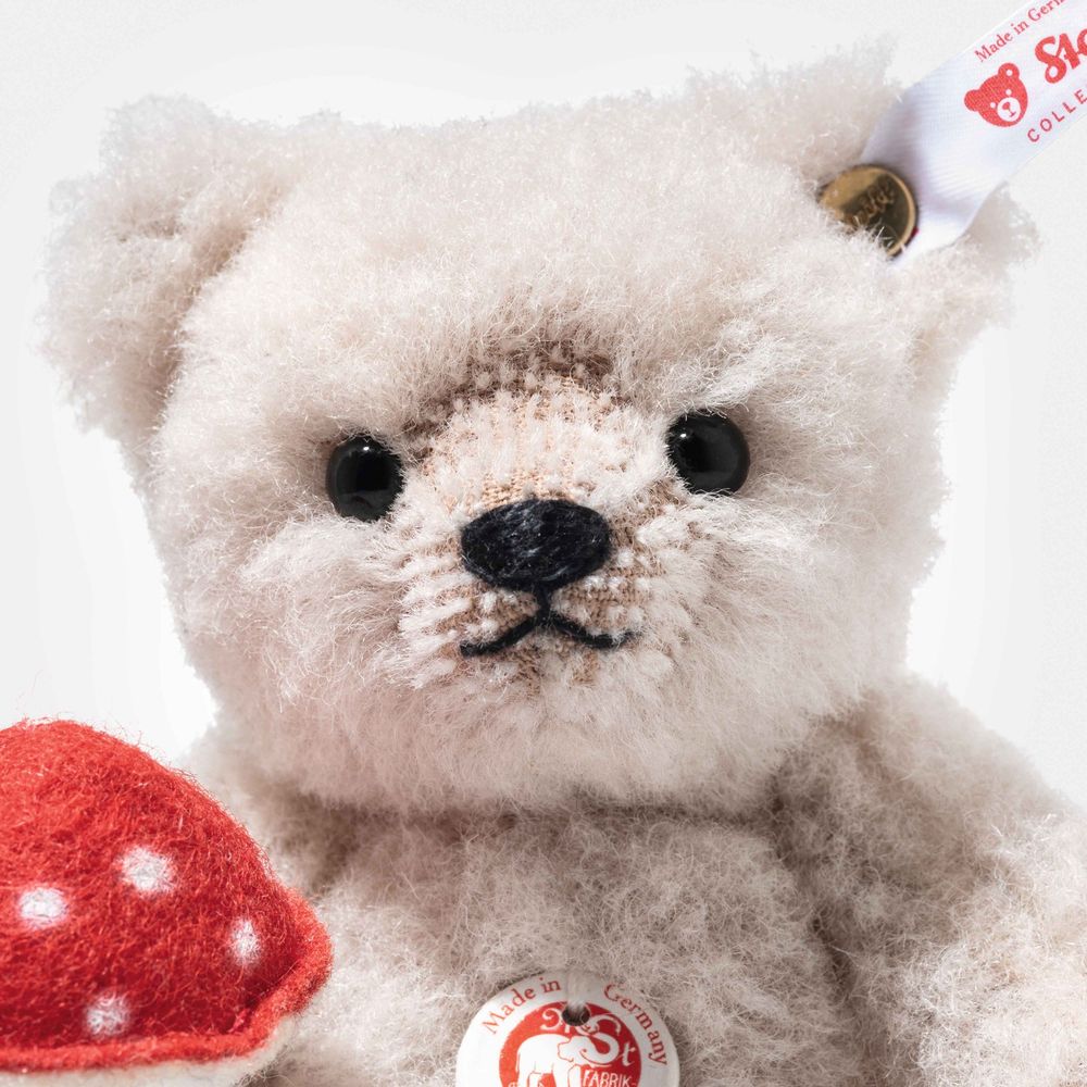 Teddy Bear with Mushroom Good Luck Charm Limited Edition - FAO Schwarz