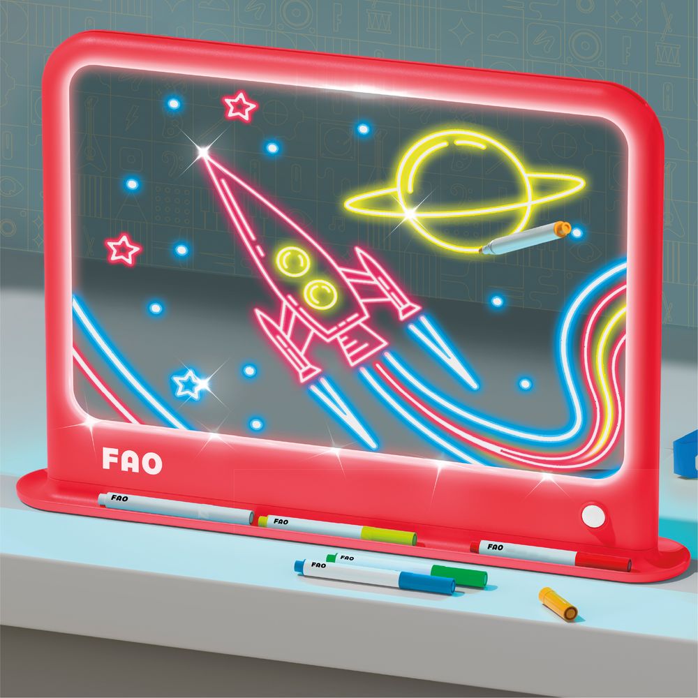 Ultimate Neon Light Board 11-Piece Set - FAO Schwarz