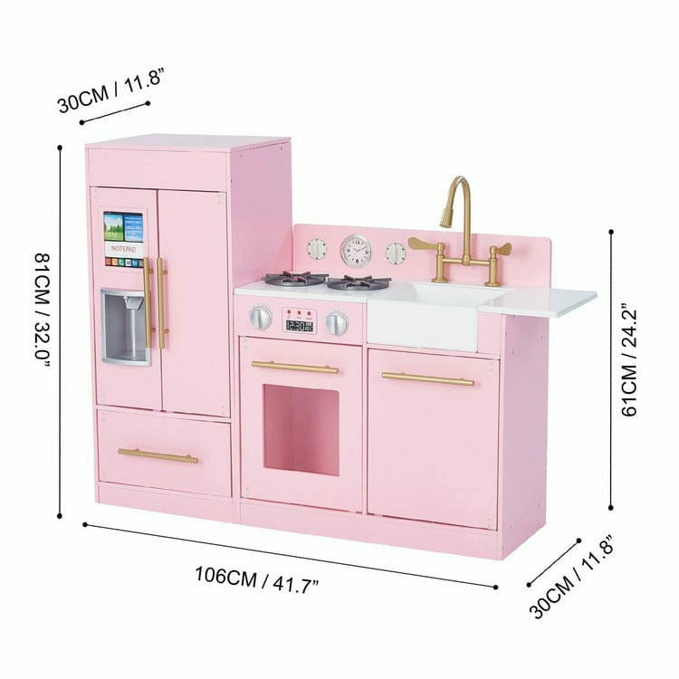Teamson Kids Little Chef Charlotte 2-Piece Modular Wooden Play Kitchen, - FAO Schwarz
