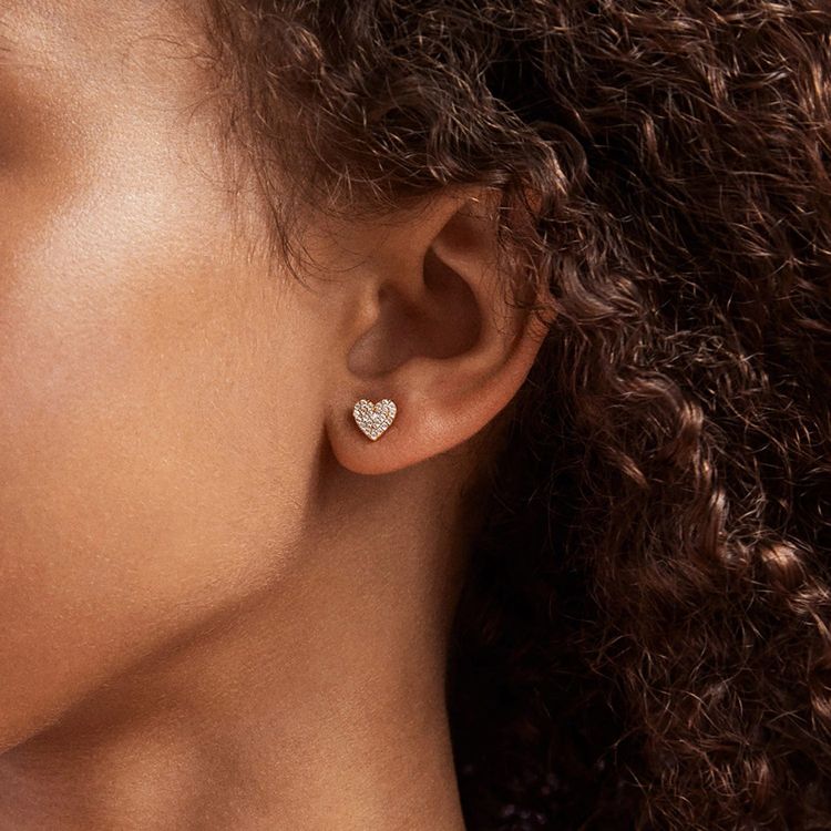 Whole Lotta Heart 18K Gold Kids’ Earrings - FAO Schwarz