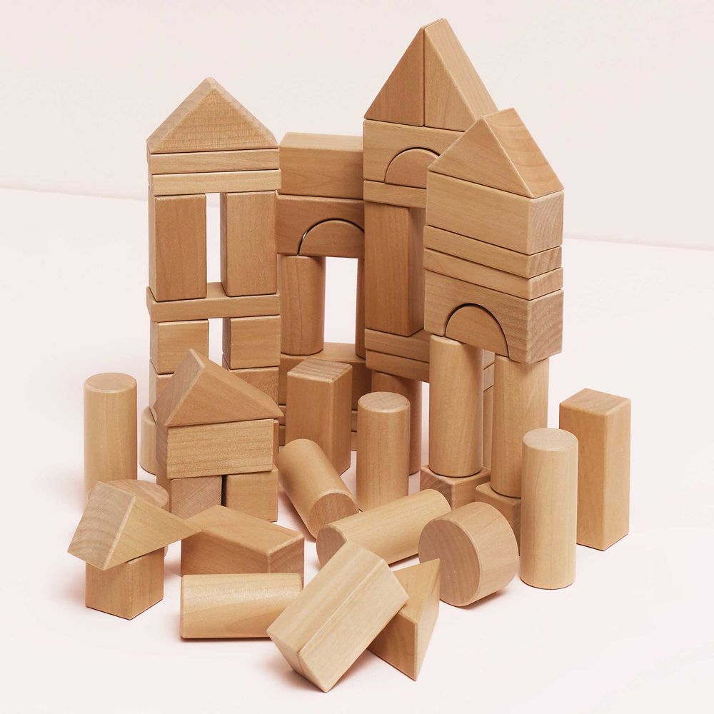 Natural Wood Building Blocks - FAO Schwarz