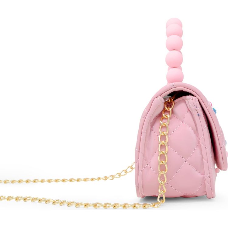 Pearl Handle Message Charm Handbag – Pink - FAO Schwarz