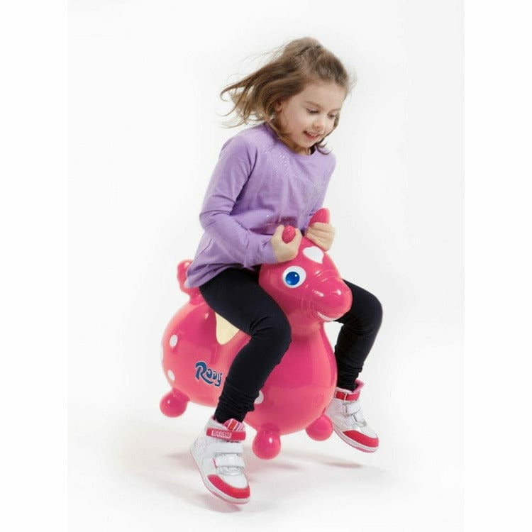 Pink Rody Horse Inflatable Bouncer Ride-on - FAO Schwarz