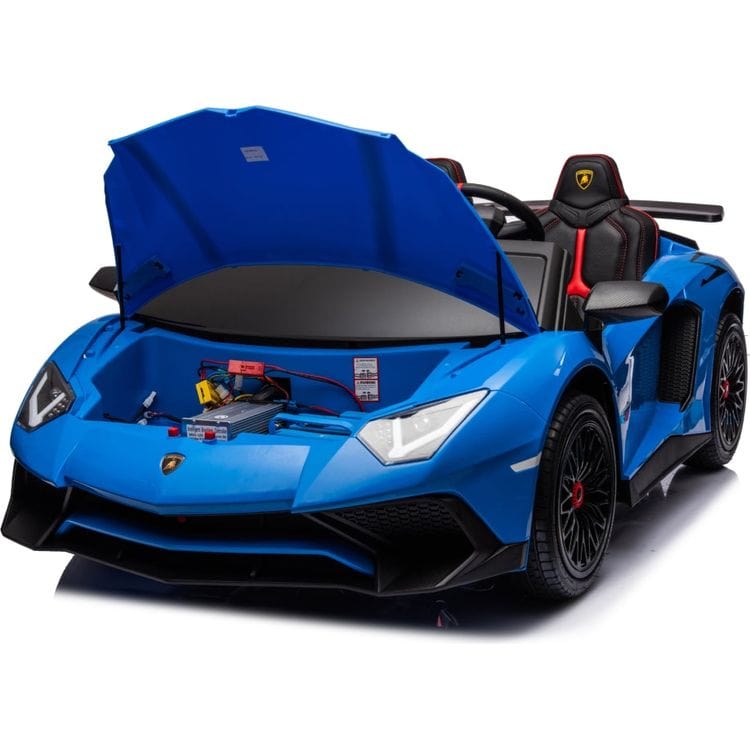 24V Lamborghini Aventador 2 Seater Ride on Car – Blue - FAO Schwarz