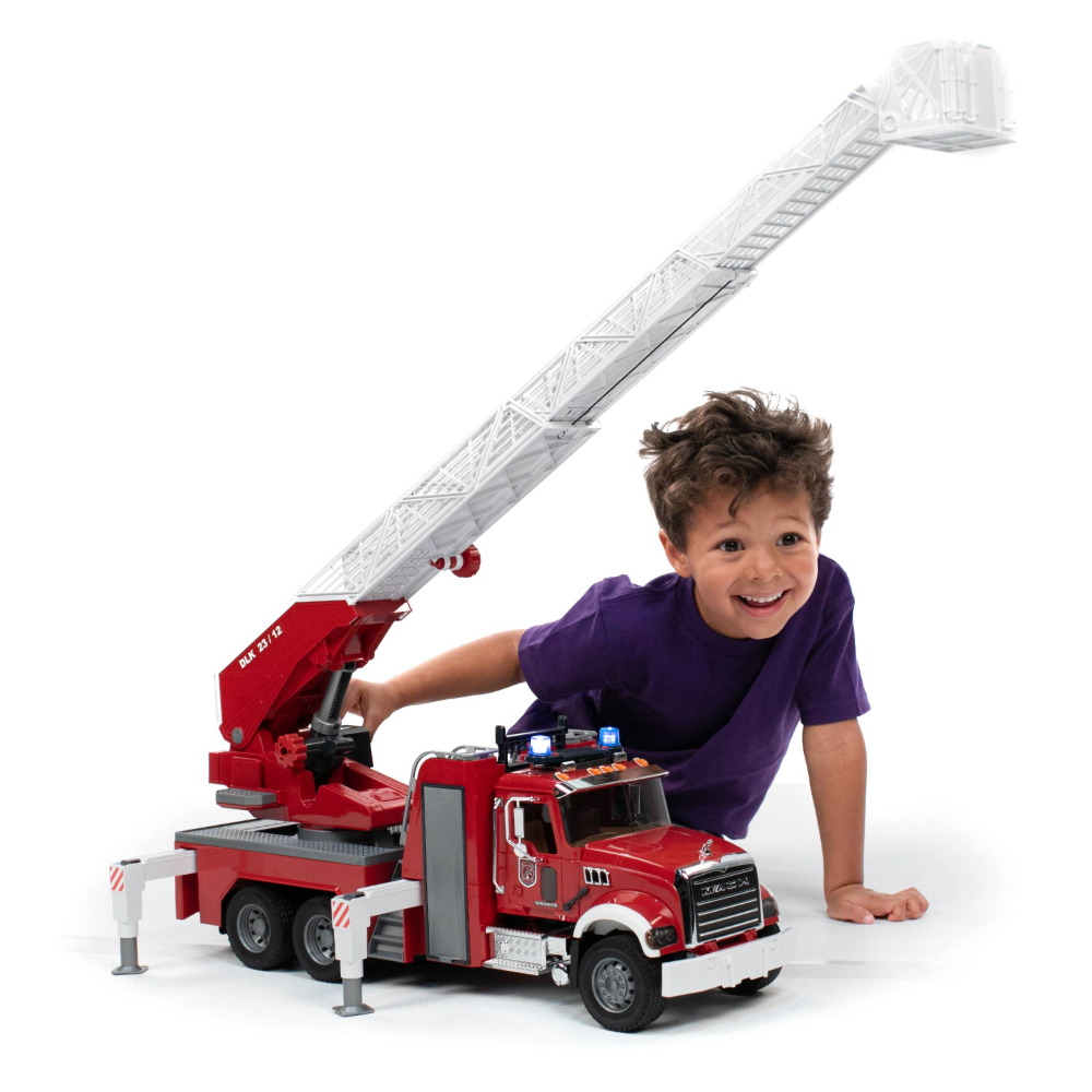 MACK Granite Fire Engine with Water Pump and Light & Sound - FAO Schwarz