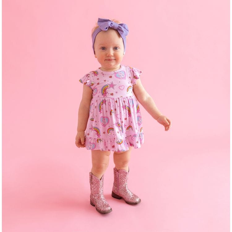 Barbie Star Power – Cap Sleeve Ruffled Bodysuit Dress - FAO Schwarz