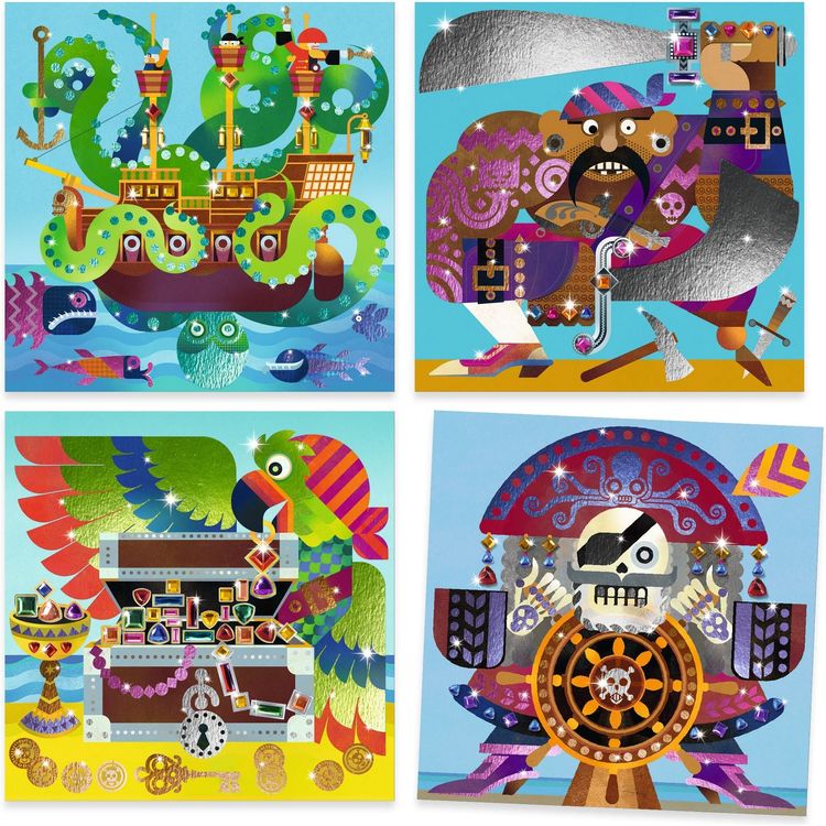 Up and at ‘Em! Foil & Jewel Mosaic Craft Kit - FAO Schwarz