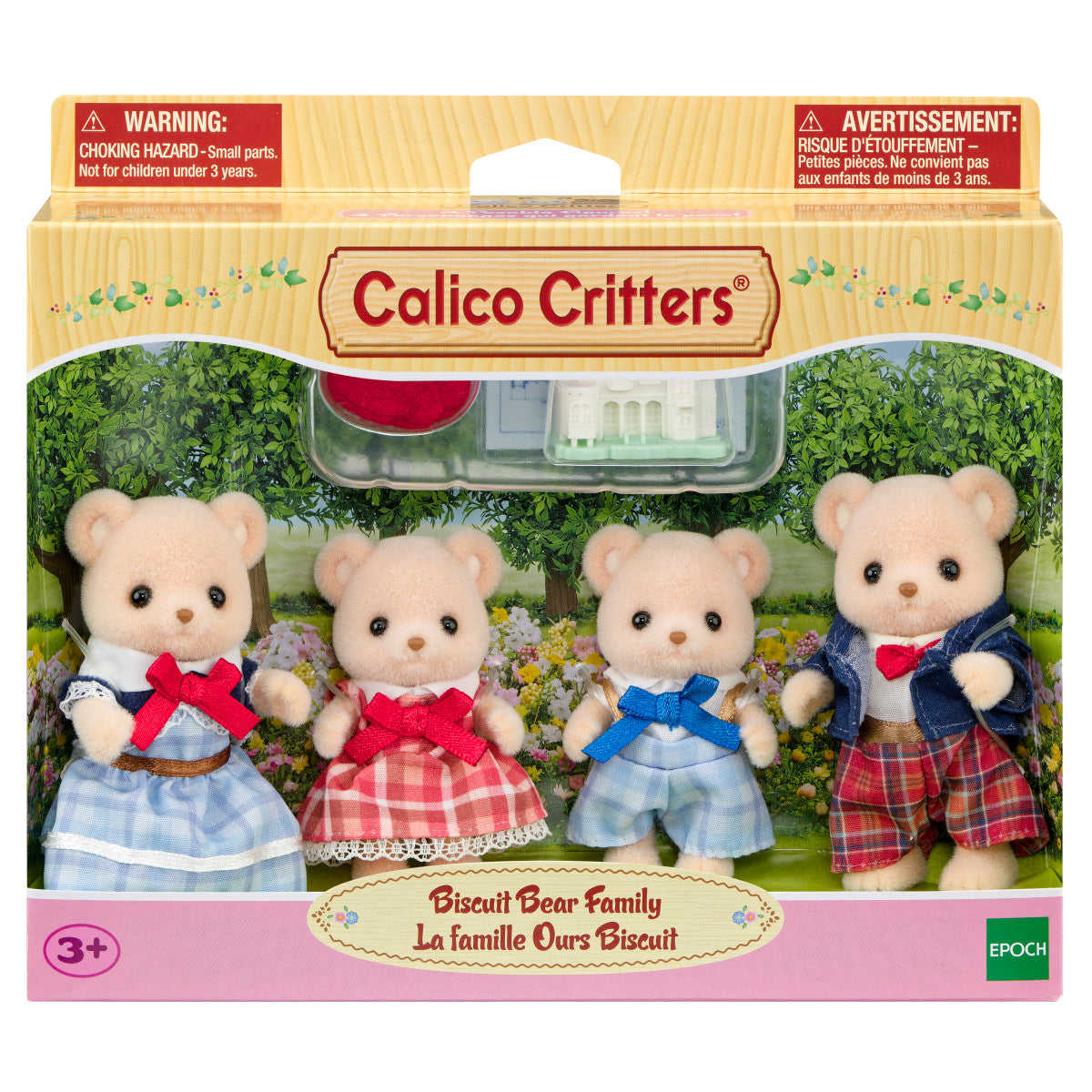 Calico Critters Biscuit Bear Family Collectible Doll Figures - FAO Schwarz