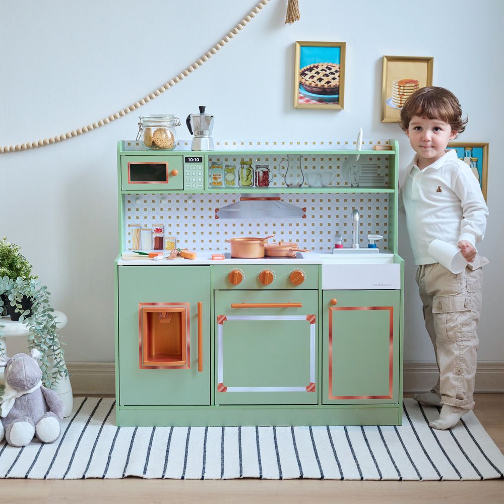 Little Chef St. Louis Wooden Play Kitchen with Sink & Ice Dispenser - FAO Schwarz