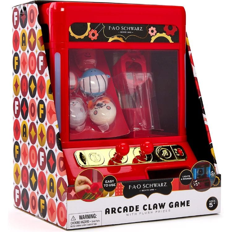 Arcade Claw Game with Plush Prizes - FAO Schwarz